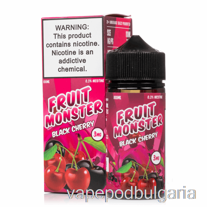 Vape Bulgaria Black Cherry - Fruit Monster - 100мл 0мг